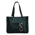 Buysmartdepot Buysmartdepot G2978 Ribbed Tote; Black G2978